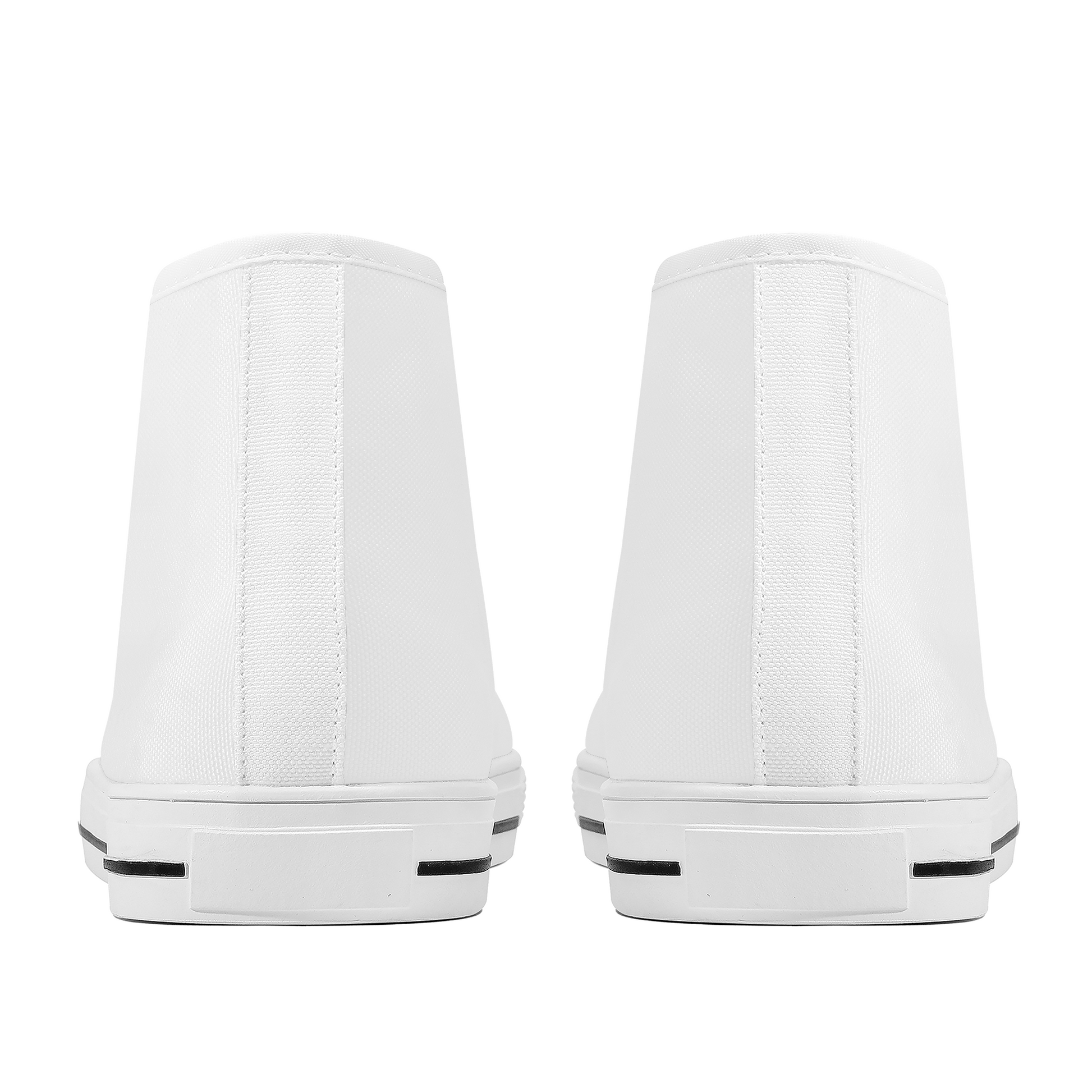 Skyline White High-Tops - Custom Shoes Store