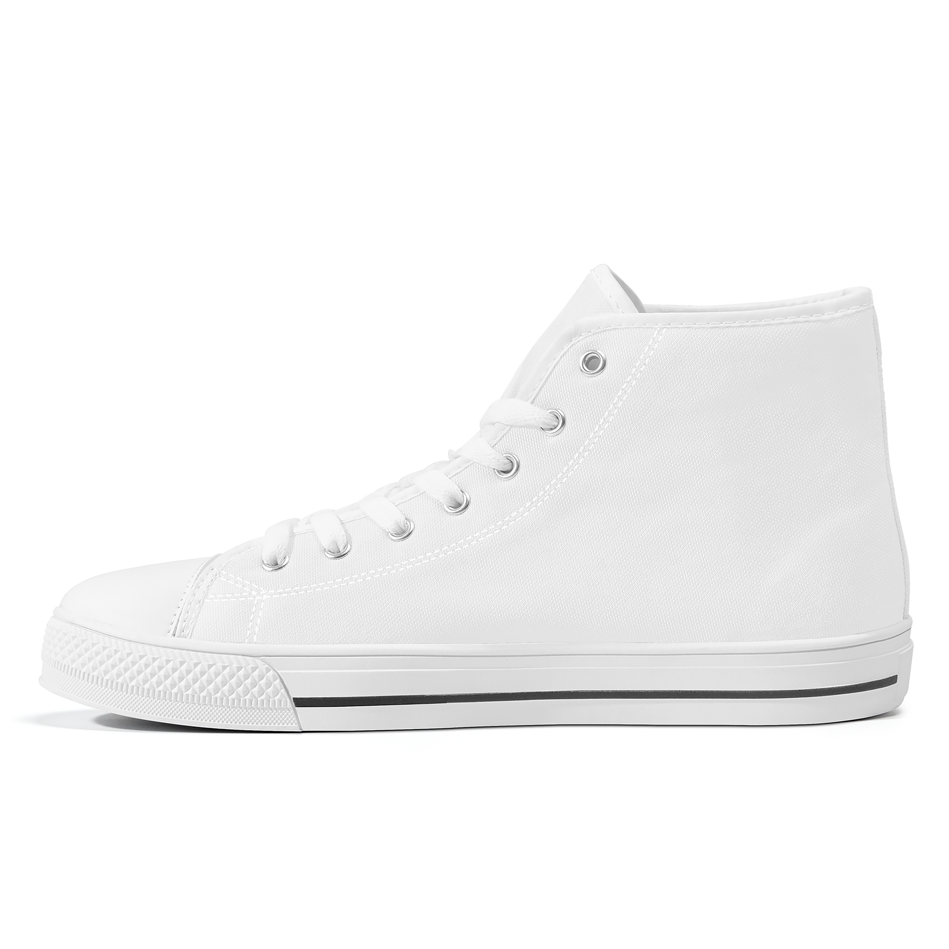 Skyline White High-Tops - Custom Shoes Store