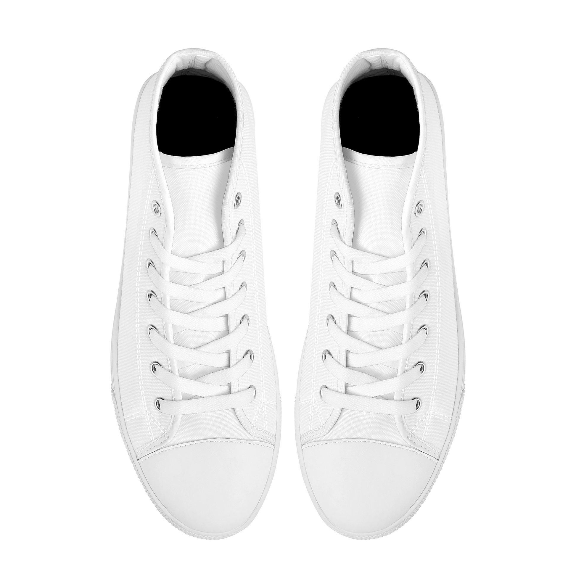 Skyline White High-Tops - Custom Shoes Store