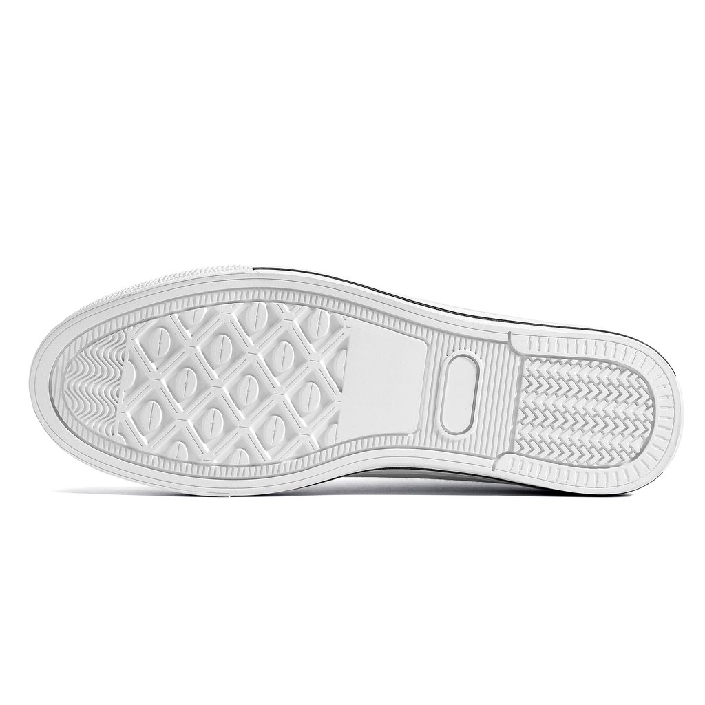 Skyline White High-Tops - Custom Shoes Store
